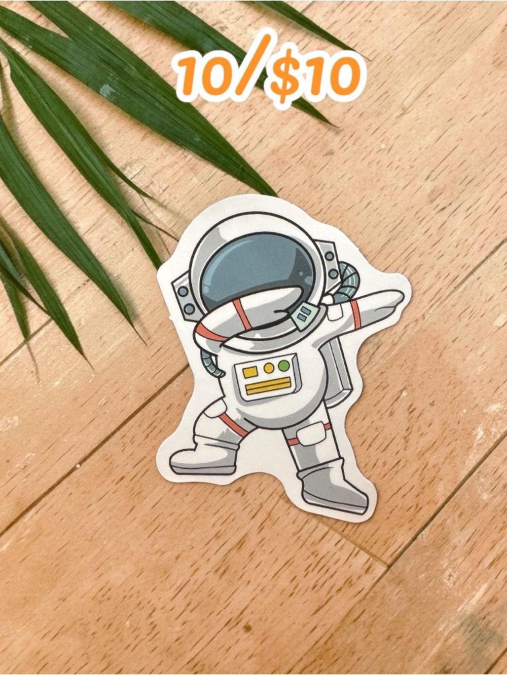 Dabbing Astronaut Sticker – Funny Space Dance Decal | Cute Space Humor Sticker